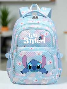 1 chiếc ba lô thêu bằng nylon màu hồng và tím, bền chắc, dùng hàng ngày với dây đeo vai có thể điều chỉnh, túi khóa kéo, thiết kế dễ thương, phù hợp cho học sinh và du lịch. - Hình vuông - Xem 10