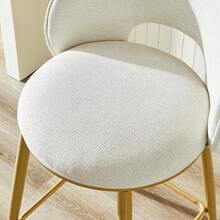 Barstools - Beige + Fabric - View 5