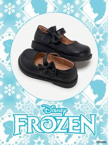 Disney 1 Pair Licensed Collaboration Children's Shoes, Suitable For Daily Wear, Festivals, Sports, Outdoor Activities, Comfortable, Non-Slip, Durable, Breathable (Children's Flats, Girls Shoes, Princess Shoes, Queen Shoes) - Chocolate Brown - View 2