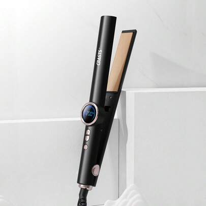 带显示屏的直发器，直发和卷发双重功能，温度可调，适用于刘海和各种发型设计