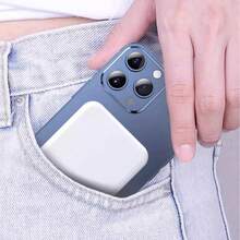 Power Bank Magnético de 5000 mAh Pila Magsafe Color Blanco Batería Externa Inalámbrica con Imán Fuerte Compatible con MagSafe Diseño Compacto para iPhone - Multicolor - Ver 3