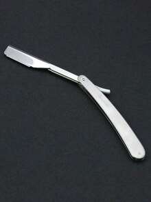 1 Piece Shaving Razor Underarm Knife Dual Edge Blade Foldable Shaver Hair Removal Beard Face Beauty Body Eyebrow Bikini - Silver - View 2