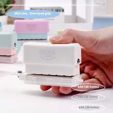 1pc 5-Hole MINI Cute DIY Punch, A5/B5/A4 Can Use, Infinite Creativity, Compact And Easy To Carry, Machine Can Hold Pendants, For Planner, Crafting, Journaling, Replacement Inner Pages - Mini 5-hole - View 6