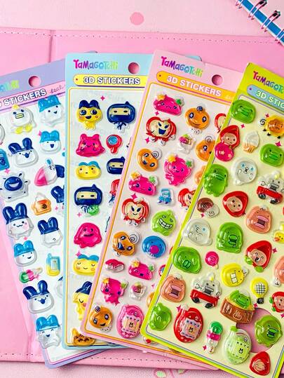 3D Stereoscopic Luminous Embossed Cartoon Stickers. Decorative Stickers Gifts. Home Room Decor, Party Decor, Birthday Gifts, Various Holiday Gifts, Fashionable.