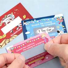 Scratch Card Coating DIY Hand Sticker, Scratch-Resistant Coating, Self-Adhesive Password Sticker, Scratch Card, Scratch Coating DIY, Homemade Scratch Card Creative Peel-Off Card For Elementary School Students Interaction Lottery Coupon Encouragement - Rectangle - View 9