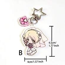 1 chiếc móc khóa acrylic nguyên bản, mặt dây chuyền hình dưa hấu hoạt hình dễ thương, phù hợp với đồ bơi, phong cách retro Y2K, thường ngày, dự tiệc, đi học, làm quà tặng cho bạn gái. - Nhiều màu - Xem 13