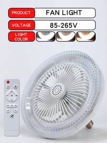 Ventilador de luz LED de 10.23 pulgadas, 5 aspas, rotación flexible de 360°, con control remoto y función de aroma, incluye fragancia, cubierta de cristal mejorada, temperatura de color, brillo y velocidad del viento ajustables, función de temporizador, adecuado para dormitorio, sala de estar, estudio, tienda y otros espacios - Lámpara de abanico de cinco hojas de cristal - Ver 12