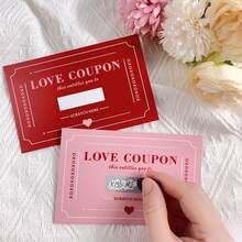5/10/20 Sets Scratch-Off Coupon Cards, DIY Game Cards Creative Fun Birthday Gift For Couples, Wedding Surprise Cards, Graduation Party Cards, Anniversary Party Supplies - Multicolor - View 1