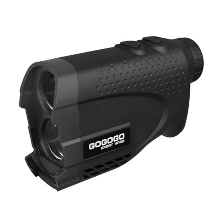 Gogogo Sport Vpro GS24 Golf and Hunting Laser Rangefinder 7X Magnification 1200 Yard Distance Measuring Range Finder with High-Precision Flag Pole Locking Vibration Function Slope Mode Continuous Scan - GS24Negro - Ver 1
