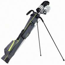 Golf Sunday Stand Bags - Lightweight Golf Stand Bag Sunday Bag - Gris/Lima - Ver 7
