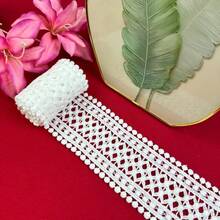 Dây ren đối xứng 15 thước Anh, rộng 3,15 inch, phụ kiện may vá thủ công dùng cho váy cưới, rèm cửa, trang trí quần áo, có các tùy chọn 15/10/5/3/1 thước Anh, chất liệu ren DIY phổ biến. - Nhiều màu - Xem 5