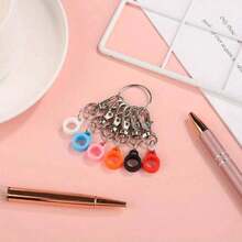 3支/6支装多色笔套，带徽章夹 - 采用硅胶和锌合金材质，配有安全口袋夹，适用于荧光笔和书写工具（不含笔），返校必备 - 多色. - 查看 2