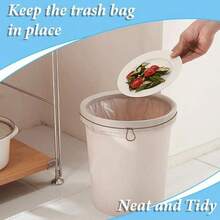 9 PCS Garbage Can Bands, Trash Can Bands Fits 8-33 Gallon Trash Cans Large Rubber Band Heavy-Duty Garbage Bag Holder For Kitchen Home Office School (9 Colors) - / - View 5