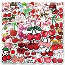 62张樱桃贴纸 - 高品质精美贴纸，可用于装饰笔记本电脑、水瓶、手机、日记本、剪贴簿、保险杠、滑板、行李箱，也可用于节日装饰、剪贴簿用品、文具、趣味贴纸和Kindle。 - D-紅色 - 查看 10