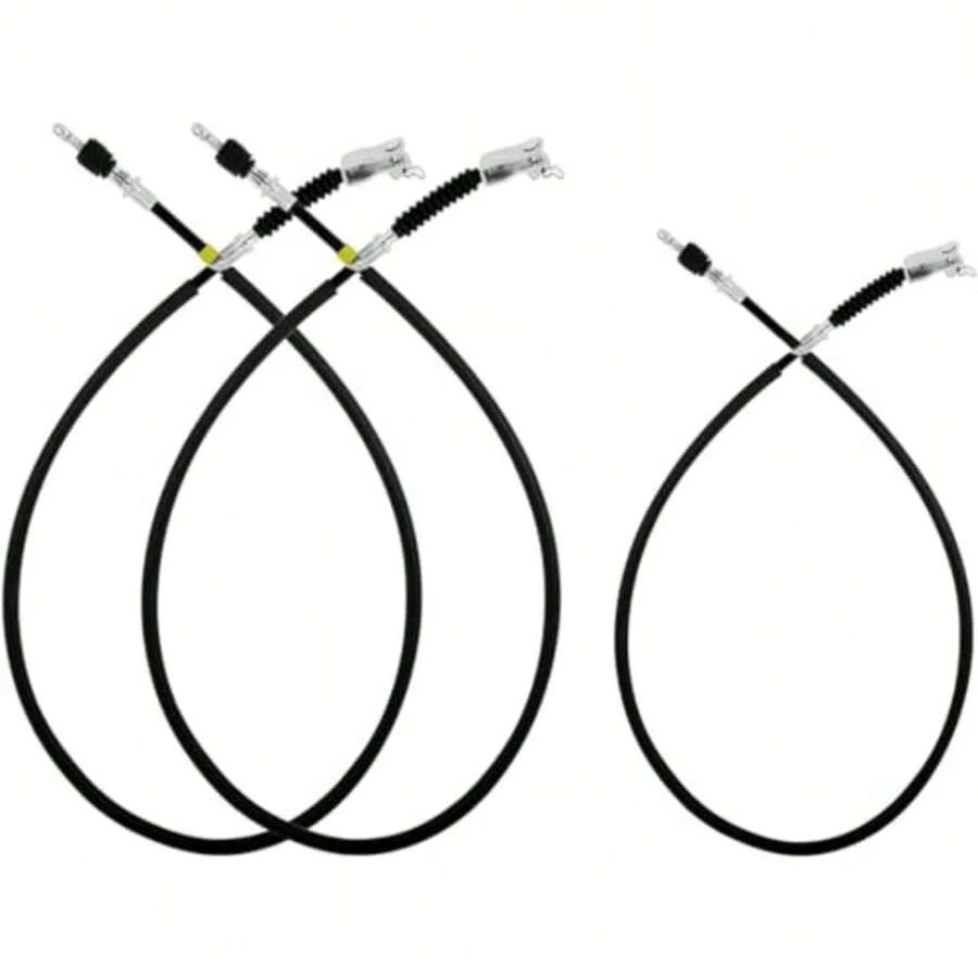 3 PCS Dual Brake Cable Kit Stainless Steel Core Cable Applicable to Ydre/Drive Electric Golf Cart 2014-2020 OEM#JW9-F6341-10-00/JW9-F6341-11-00 JW9-F6351-10-00/JW9-F6351-11-00 - como en la foto - Ver 1
