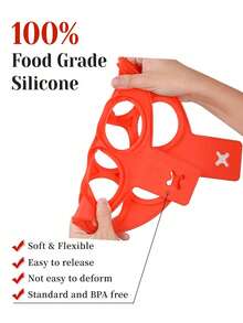 This Silicone Pancake Mold Can Be Used To Make Fried Eggs, Pancakes, Chocolates, And Various Shaped Foods Such As Heart, Square, Plum Blossom, And Round. Heat-Resistant, Easy To Clean, . - Multicolor - View 6