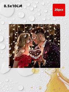 1/4/12/20 Pcs Personalized Photo Wine Bottle Labels, Customized Wedding Champagne Whiskey Stickers, Waterproof Oil-Proof Adhesive Decorative Labels, Wedding Favors For Guests - Multicolor 1 - View 16