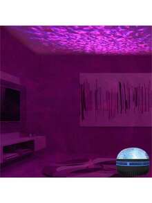 1pc USB Ripple Projection Lamp, 7 Color Changing, Suitable For Bedroom, Adult Game Room, Home Theater, Room Decor, Valentine's Day Gift, Camping, Wedding Decoration Gifts Birthday Graduation Christmas Decorations Home Christmas Gifts Christmas Decor - Multicolor - View 6