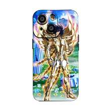 Estuche para teléfono con diseño de héroe de armadura dorada Compatible con estuches para teléfonos   17  16 Pro Max  15 Pro Max  13 y  12 Hecho de material de TPU con protección mejorada para lentes y un diseño de pupila, protección total contra caídas, elegante y de alta gama Un regalo perfecto para familiares, amigos, seres queridos, novios/novias y para días festivos y aniversarios - Negro - Ver 2