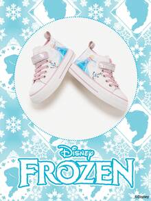 Disney 1 Pair Children's Sports Shoes, Including Princess Sports Shoes, Anna Princess Sports Shoes And Arendelle Princess Sports Shoes, Suitable For Daily, Holiday Sports And Outdoor Wear. Comfortable, Non-Slip, Durable And Breathable Soles - Baby Pink - View 2