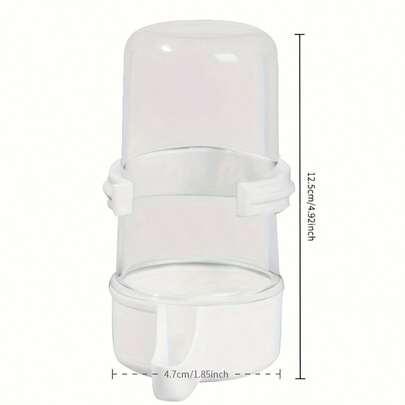 Transparent Bird Cage Hanging Food Bowl, Anti-Splash External Bird Feeder, Parrot Water Dispenser, Bird Feeding Supplies, Bird Automatic Drinker, Parrot Feeder, Made Of Transparent PP Material, Suitable For Parrots, Canaries, Sparrows Cage Accessories, Feeding And Drinking Utensils For Birds