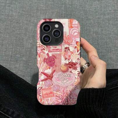 东海岸风格手机壳，美观大方，兼容 17/16/15/14/13/12/11 Pro Max、Galaxy S25/S24 Ultra 及其他型号