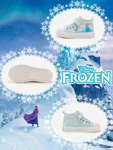 Disney 1 đôi giày thể thao trẻ em chính hãng, bao gồm giày thể thao Công chúa, Công chúa Anna và Công chúa Arendelle, phù hợp cho sinh hoạt hàng ngày, các hoạt động thể thao ngày lễ và ngoài trời. Đế giày thoải mái, chống trơn trượt, bền và thoáng khí. - Màu xanh nhạt - Xem 4