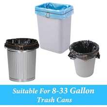 9 PCS Garbage Can Bands, Trash Can Bands Fits 8-33 Gallon Trash Cans Large Rubber Band Heavy-Duty Garbage Bag Holder For Kitchen Home Office School (9 Colors) - / - View 4