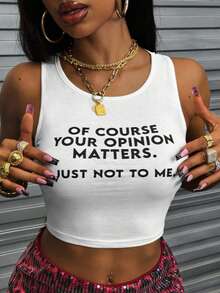 Women's Customizable Cropped Tank Top For Sports And Athleisure, Performance Training Top White - White - View 2