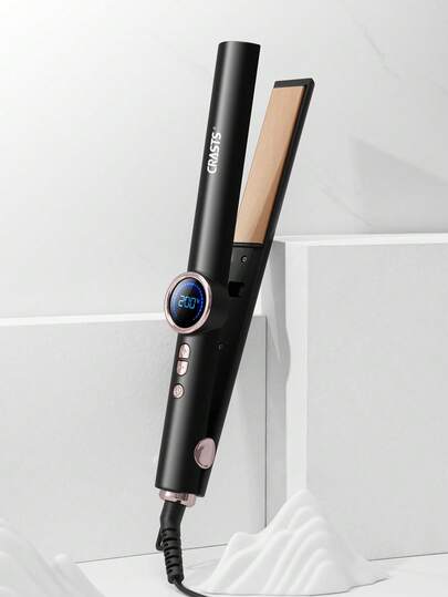 带显示屏的直发器，直发和卷发双重功能，温度可调，适用于刘海和各种发型设计