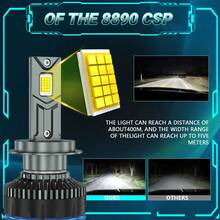 HYNBYZJ 2pcs H4 H7 LED Headlight Bulb H1 H3 H11 9005 HB3 9006 HB4 9012 Auto Headlamp 800000LM Super Bright CSP Driving Headlamp Bulb Turbo Fog Lamp 12V - A - View 3