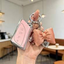 [ Side Diamonds ] 4 Buttons TPU Car Key Case Cover Shell Fob For Lexus ES200 / ES250 / ES300h / ES350 RX300 / RX350 / RX450h NX260 / NX350 / NX350h UX200 / UX250h IS300 / IS350 RC300 / RC350 LS500 / LS500h GX460 TX - Style 16 - View 4