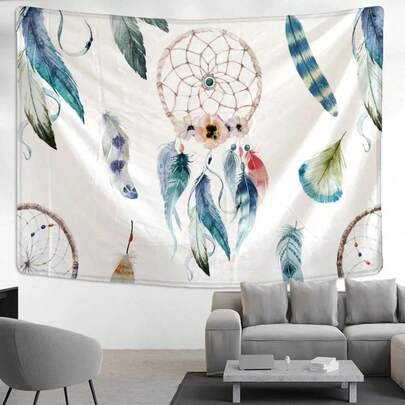 1pc,Dream Catcher Wind Chimes Wall Hanging Ins Style Simple Bohemian Hippie Background Wall Decor