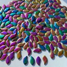 100克/200克金属色调朋克风马赛克材料，高温釉面鹅卵石形DIY工艺材料，适用于墙面、壁炉、台阶、花园景观马赛克颗粒，手工艺术工艺材料 - DDZY - 查看 4