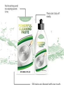 终极神奇锅底清洁膏 - 强力去除烧焦污渍和顽固油渍，不锈钢厨具抛光膏，多功能厨房深度清洁必备，不留划痕，持久光泽，家用清洁工具 - 液體 - 查看 4