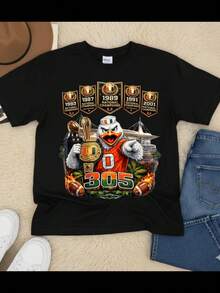 Miami Hurricanes Mascot T-Shirt,  305 Tee - màu đen - Xem 1