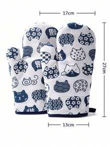 Microwave Oven Gloves, Kitchen Specific Gloves, Anti Slip And Wear-Resistant, High Temperature Resistant, Suitable For Microwave Ovens, Steaming, Ovens, Baking, Thick And Heat-Resistant Gloves - Multicolor - View 15