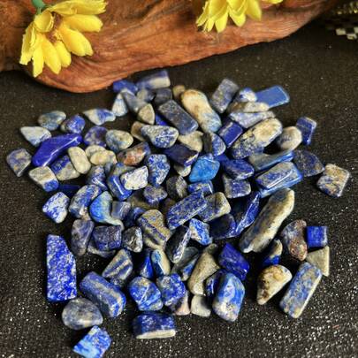 100g Natural Smooth Lapis Lazuli Tumbled Stones, For Plants, Vases, Succulents, Home Decor, Aquarium, Crafts, Animal Habitats