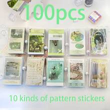 450 piezas/10 sets Paquete de pegatinas que incluye bolsas adhesivas, pegatinas con patrones, bolsas de regalo, tarjetas pequeñas, pegatinas decorativas, insignias de película adhesiva de bolsas, bolsas de regalo de bolsa ciega, tarjetas pequeñas, adecuadas para el empaquetado de bloggers, recuerdos de fiesta, empaquetado de joyería. Pegatinas de dibujos animados lindos para Navidad, bodas, fiestas, viajes, graduaciones, cumpleaños, aniversarios, productos horneados - Multicolor - Ver 18