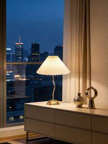 1pc Gold Desk Lamp, Minimalist Table Lamp For Reading, Desk, Bedroom, Warm Light, USB Powered, Suitable For Nordic Style Accommodation, Restaurant, Camping, Atmosphere Lighting - Gold - View 7