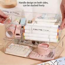 Minimalist Storage Cabinet, Desktop Snack & Miscellaneous Organizer Basket, Acrylic Display Rack - Multicolor - View 7