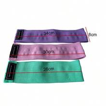 1条瑜伽健身阻力带，防滑臀部训练带，适用于臀部、腿部、瑜伽塑形、力量训练和腹部训练 - 彩色 - 查看 5