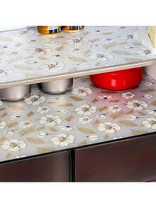 Waterproof Fridge Mat - Moisture-Proof, Skid-Proof, Washable, Reusable, 2 Patterns To Choose From, Made Of EVA Material, Can Be Freely Cut To Fit Different Sizes, Suitable For The Internal Shelves Of The Refrigerator, Kitchen Cabinets, Drawers, Etc., To Keep The Home Storage Area Clean And Tidy. - Multicolor - View 9