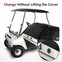 Golf Cart Seat Cover for EZGO Club Car  Cart 2/4 Passengers with 4-Sided Transparent Windows 7 Layers 300D Waterproof Universal Fit Golf Accessories - como en la foto - Ver 7