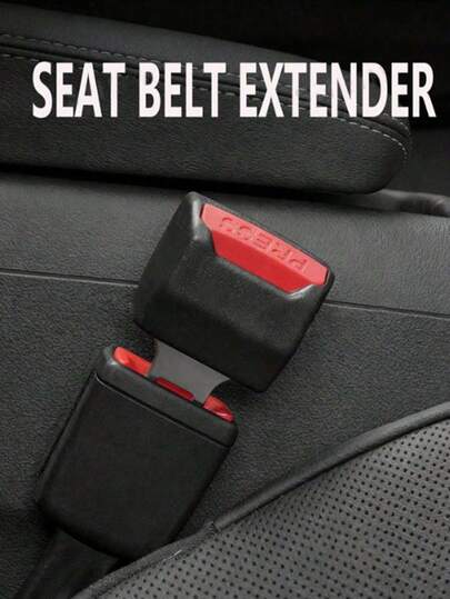 1/2件装汽车安全带延长器 - 通用金属扣连接器，带简易卡扣，适用于大多数车辆，非常适合冬季外套和体型较大的旅行者 - 耐用的安全带调节器，适用于轿车、SUV、卡车和儿童汽车座椅