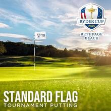 Embroidered Themed Golf Flag 2025 14x20 Inch Premium 420D Nylon Ideal for Practice Putting Green Driving Range Golf Course Golf Club Collectors - Ojales blancos Emb de 14 x 20 pulgadas para Ryder 2025, paquete de 1 - Ver 7