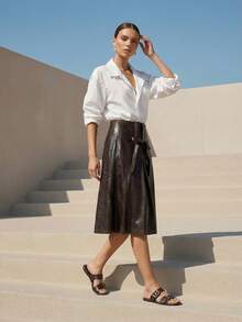 New Flat Sandals With Double Buckle, Open Toe Retro Minimalist Lightweight Beach Sandals, Available In Brown, Black, White, Coffee Color, Adjustable Strap - Burgundy - View 2
