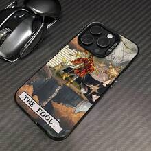 Funda para teléfono con un toque artístico de ensueño. Compatible con fundas ,  17,  16 Pro Max,  15 Pro Max,  13 y  12. Ofrece protección total contra golpes y caídas. Un regalo perfecto para familiares, amigos, seres queridos, novios/novias y para cualquier ocasión especial. - Negro - Ver 3