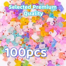 100pcs Mini Glowing Duck Colorful Resin Duck Glowing Micro Animal Figurines, Hidden Fillable Model, Suitable For Micro Landscape Aquarium Decor, Micro Toys, Home Decor, Best Gift (Random Color) - Multicolor - View 14