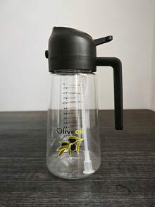 1pc Creative Olive Print 2-In-1 Oil Dispenser And Sprayer - 400ml Large Capacity Kitchen Bottle, Suitable For Cooking, Salad, Frying, Grilling, Household Kitchen Olive Oil Spray - Multicolor - View 15